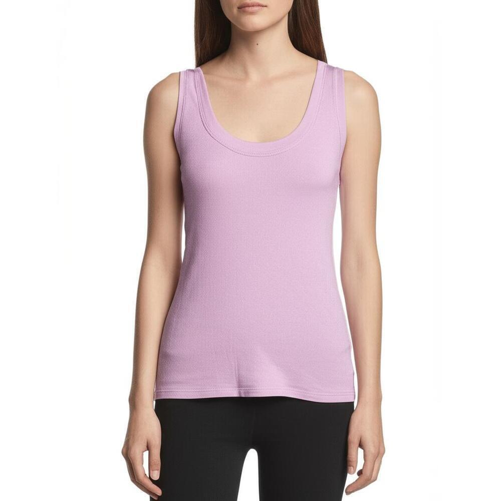 NWT Favorite Daughter XL Pastel Lavender Ribbed Tank Top Scoop Neck Casual Chic